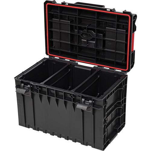 Arx Large Toolbox, 23" x 15-1/5" x 16-1/2", Black Oxford Builders Supplies Inc
