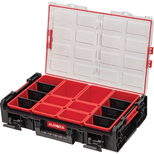 Organisateur 2 fois tr&egrave;s-grand avec bacs Arx, 23" x 15-1/5" x 6-4/5", Noir Oxford Builders Supplies Inc