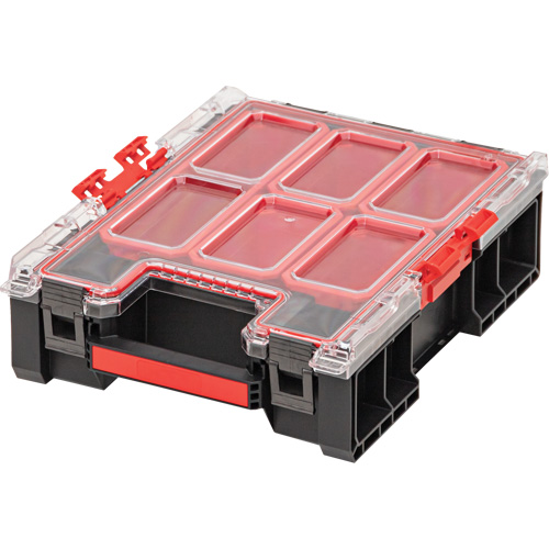 Organisateur moyen haut avec bacs Arx, 10-2/5" x 14-3/10" x 4-1/5", Noir Oxford Builders Supplies Inc