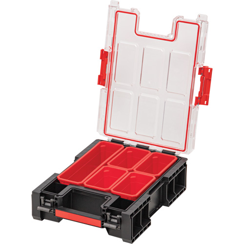 Organisateur moyen haut avec bacs Arx, 10-2/5" x 14-3/10" x 4-1/5", Noir Oxford Builders Supplies Inc
