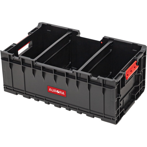 Caisse &agrave; outils avec s&eacute;parateurs Arx, 22-7/10" x 14-1/10" x 9-3/10", Noir Oxford Builders Supplies Inc