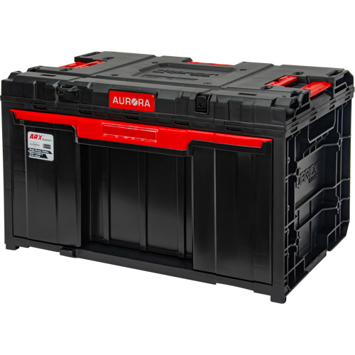 Arx&reg; Single Drawer Toolbox, 11-1/5" W x 18-3/10" D x 9-1/10" H, Black/Red Oxford Builders Supplies Inc
