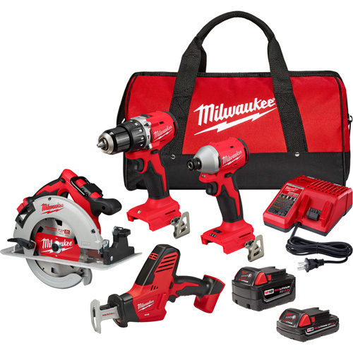 Trousse combin&eacute;e 4 outils, Lithium-ion, 18 V Oxford Builders Supplies Inc