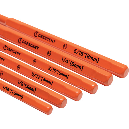 Pin Punch Set, 6 Pieces Oxford Builders Supplies Inc