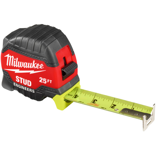 Ruban &agrave; mesurer Stud avec &eacute;chelle pour ing&eacute;nieur, 1-5/16" x 25' Oxford Builders Supplies Inc