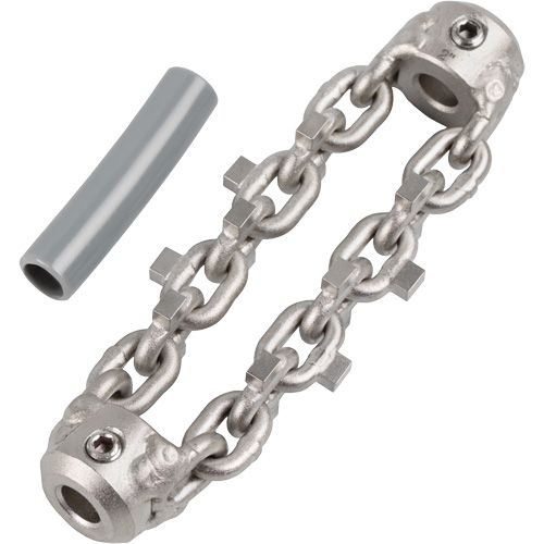 Chaîne de nettoyage de tuyaux de 2" pour c&acirc;ble de serpent &agrave; chaîne de 1/4" Oxford Builders Supplies Inc