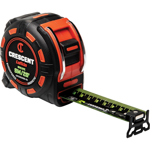Shockforce NITE EYE Magnetic Tape Measure, 1-1/4" x 25', SAE/Metric Graduations Oxford Builders Supplies Inc