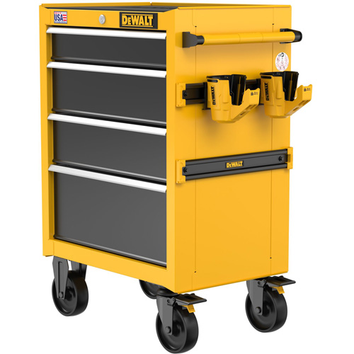 Heavy-Duty Rolling Tool Chest, 4 Drawers, 26" W x Yellow Oxford Builders Supplies Inc