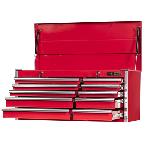 Coffre pour m&eacute;canicien de s&eacute;rie Pro PCM4210 , 40-3/10" la, 10 tiroirs, Rouge Oxford Builders Supplies Inc