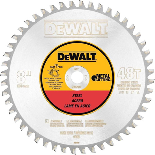 Ferrous Circular Saw Blade, 8", 40 Teeth, Metal Use Oxford Builders Supplies Inc