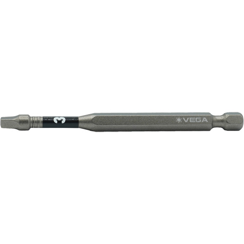 Embout pour outils &eacute;lectriques Impactech, Carr&eacute;e, Embout #3, Prise 1/4", Longueur 6" Oxford Builders Supplies Inc