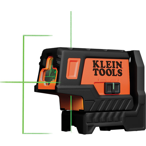 Niveau laser compact &agrave; lignes vertes en croix avec point daplomb Oxford Builders Supplies Inc