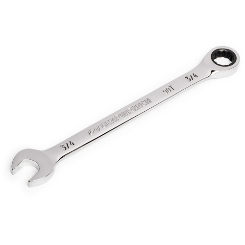 Cl&eacute; &agrave; cliquet combin&eacute;e &agrave; 90 dents, 12 pans, 3/4", Fini Chrome Oxford Builders Supplies Inc
