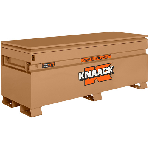 Model 2472 Jobsite Chest with Padlock, 72" x 24" x 28-1/4", Steel, Tan Oxford Builders Supplies Inc