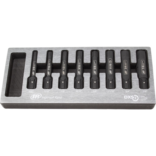 SAE Bit Impact Socket Set, Hex, 8 Pcs Oxford Builders Supplies Inc