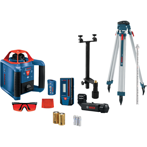 Self-Leveling Horizontal/Vertical Rotary Laser Kit, 670 Nm Oxford Builders Supplies Inc