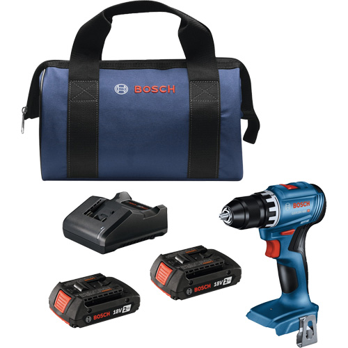 Trousse perceuse-visseuse compacte sans balais, Lithium-ion, 18 V, Mandrin 1/2", Couple 400 lb-po Oxford Builders Supplies Inc