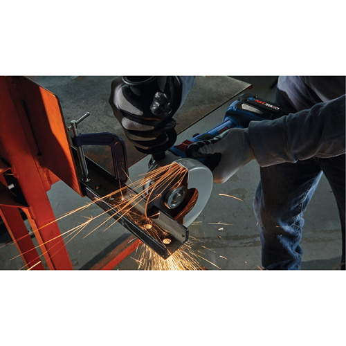 Rectifieuse angulaire sans balais avec interrupteur coulissant, Roue de 4-1/2", 18 V Oxford Builders Supplies Inc