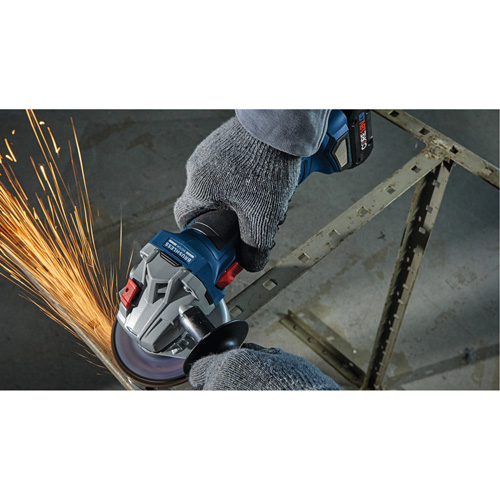 Rectifieuse angulaire sans balais avec interrupteur coulissant, Roue de 4-1/2", 18 V Oxford Builders Supplies Inc