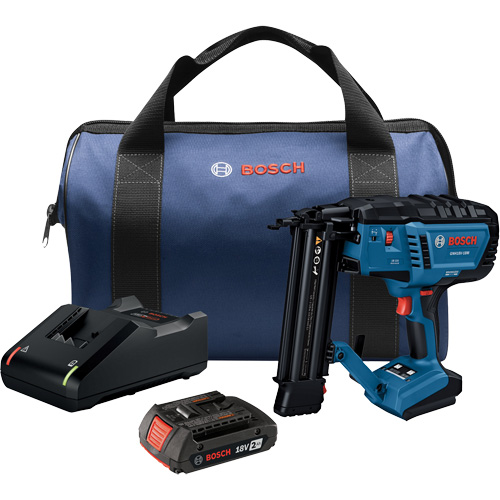 Brushless 18-Gauge Brad Nailer Kit with Standard Power Battery, 18 V, Lithium-Ion Oxford Builders Supplies Inc