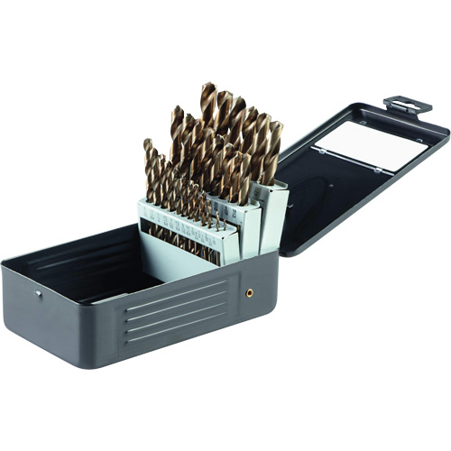 Jeu de forets en oxyde d'or, 29 morceaux, Acier rapide Oxford Builders Supplies Inc