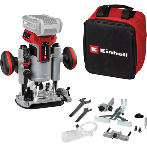 Professional Cordless Compact Router with Fixed Base & Plunge Base (Tool Only) Oxford Builders Supplies Inc