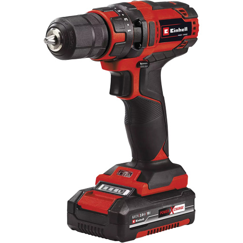 Cordless Drill/Driver Kit, Lithium-Ion, 18 V, 3/8" Chuck, 310 in-lbs Torque Oxford Builders Supplies Inc