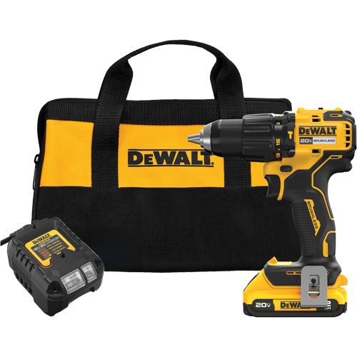 MAX* Brushless Cordless Hammer Drill Kit, Lithium-Ion, 20 V, 1/2" Chuck Oxford Builders Supplies Inc