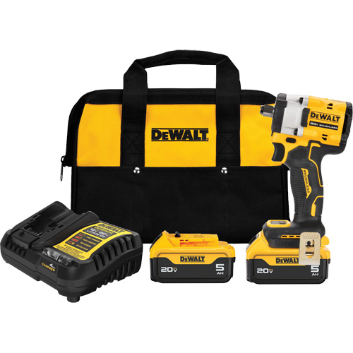 ATOMIC MAX* Cordless Impact Wrench With Hog Ring Anvil Kit, 20 V, 1/2" Socket Oxford Builders Supplies Inc
