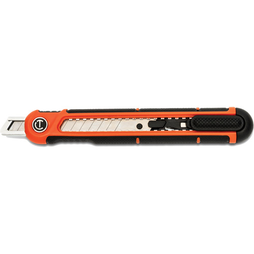 9mm Snap Off Blade Retractable Knife, Steel, Plastic Handle Oxford Builders Supplies Inc