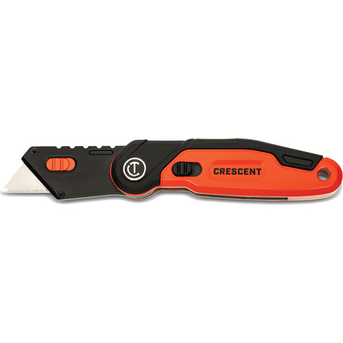 Folding Utility Knife, 1" Blade, Steel Blade, Aluminum Handle Oxford Builders Supplies Inc