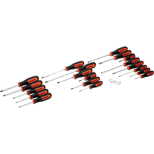 Dual Material Screwdriver Set, 20 Pcs. Oxford Builders Supplies Inc