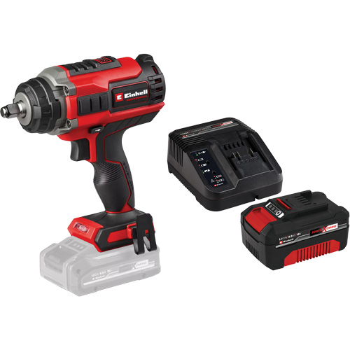 Professional Cordless Impact Wrench with 4Ah PXC Battery & Charger Starter Kit, 18 V, 1/2" Socket Oxford Builders Supplies Inc