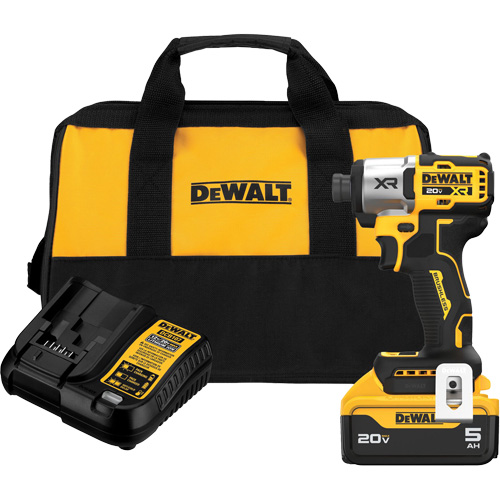XR&reg; 3-Speed Brushless Cordless Impact Driver Kit, 20 V, 1/4" Socket Oxford Builders Supplies Inc