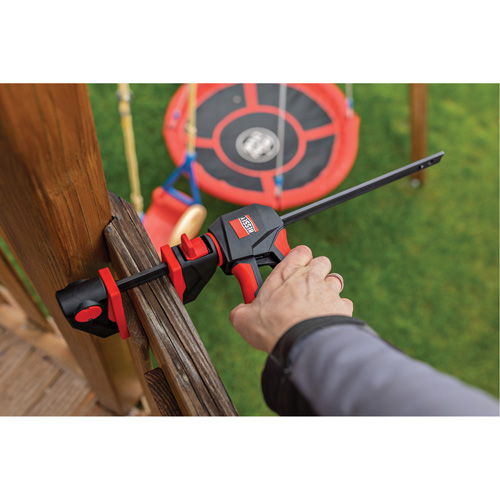 Serre-joints &agrave; g&acirc;chette pour barres &agrave; une main avec poign&eacute;e rotative &agrave; 360°, 4-1/2" (114,3 mm) Oxford Builders Supplies Inc