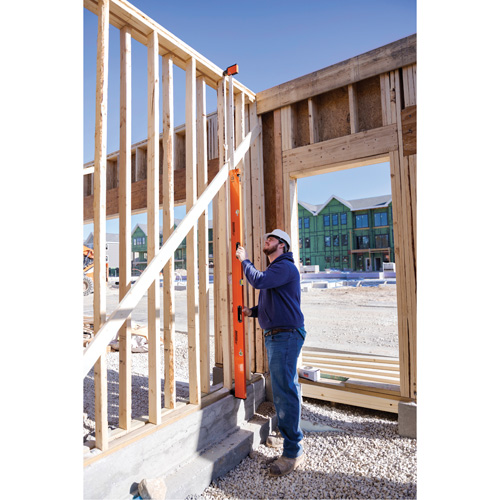 Heavy-Duty Extendable Plate Level, 12'/7' L, Aluminum, 3, Non-Magnetic Oxford Builders Supplies Inc
