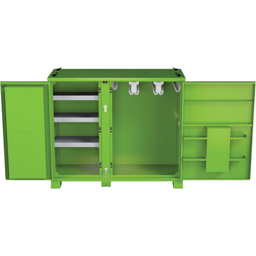 Armoire de rangement d'&eacute;PI sur place, Acier, Vert lime haute visibilit&eacute; Oxford Builders Supplies Inc