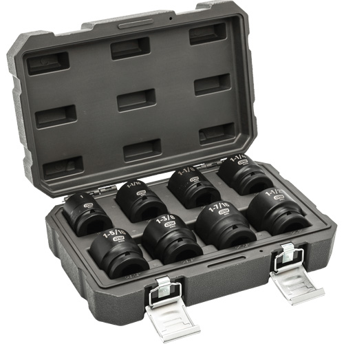 Jeu de douilles SAE &agrave; 6 pans, 8 Mcx, Chocs, Prise de 3/4" Oxford Builders Supplies Inc