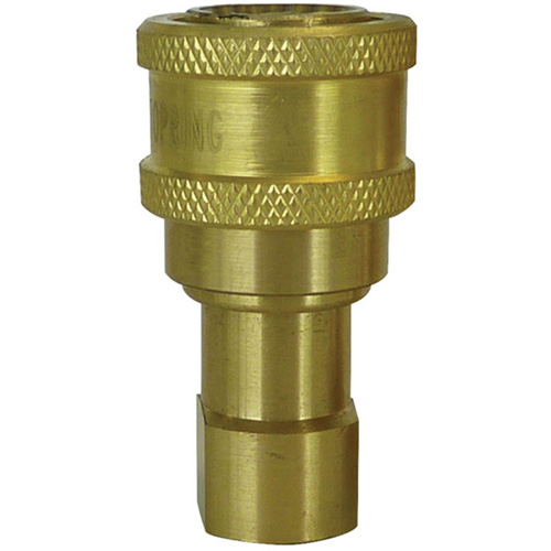 RACCORD HYDRAULIQUE FERME 2VOIES,3/4"NPT,LAITON, Laiton/Acier inoxydable Oxford Builders Supplies Inc