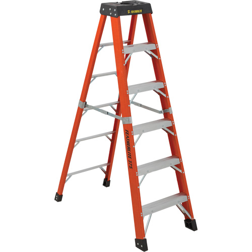 Industrial Extra Heavy-Duty Stepladders (6800 AA Series), 6', Fibreglass, 375 lbs. Capacity, Type 1AA Oxford Builders Supplies Inc