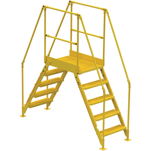 Crossover Ladder, 91-1/2" Overall Span, 50" H x 36" D, 24" Step Width Oxford Builders Supplies Inc