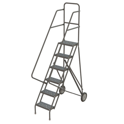 &eacute;chelles roulantes en acier, 6 marches, Largeur de la marche 16", Hauteur de la plateforme 60", Acier Oxford Builders Supplies Inc
