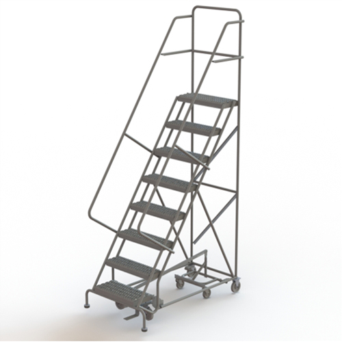 &eacute;chelles roulantes multidirectionnelles, 8 marches, Largeur de la marche 24", Hauteur de la plateforme 80", Acier Oxford Builders Supplies Inc