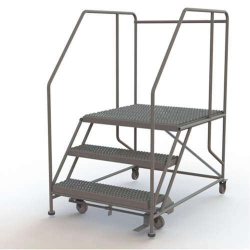 Plateforme de travail mobile, Acier, 3 Marches, 30" ha, 36" p, 36" Marche, Stri&eacute; Oxford Builders Supplies Inc
