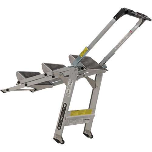 &eacute;chelle escabeau avec roues pivotantes, 3 marches, 34" x 22" x Hauteur 50,75" Oxford Builders Supplies Inc