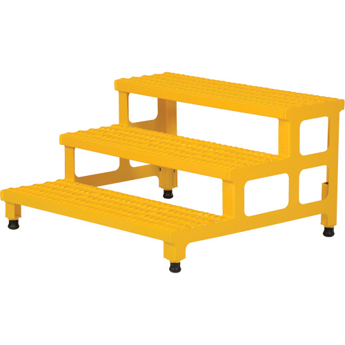 Adjustable Step-Mate Stand, 3 Step(s), 36-3/16" W x 33-7/8" L x 22-1/4" H, 500 lbs. Capacity Oxford Builders Supplies Inc