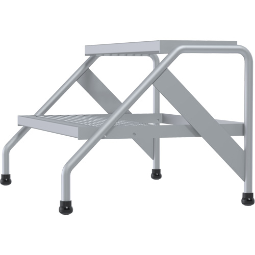 Escabeau en aluminium, 2 marche(s), 32-13/16" la x 24-9/16" lo x 20" h, Capacit&eacute; 500 lb Oxford Builders Supplies Inc