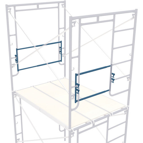 Adjustable End-Stop Scaffolding Guardrail, Guard Rail, 21" H Oxford Builders Supplies Inc