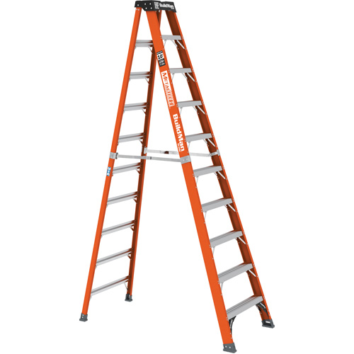 Escabeau, 10', Fibre de verre, Capacit&eacute; 375 lb, Type 1AA Oxford Builders Supplies Inc