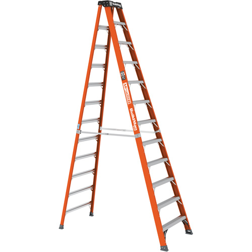 Escabeau, 12', Fibre de verre, Capacit&eacute; 375 lb, Type 1AA Oxford Builders Supplies Inc